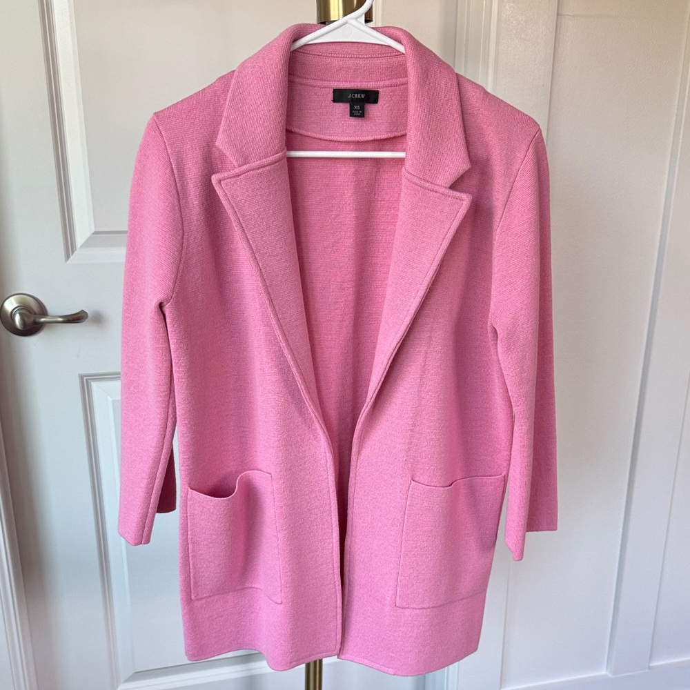 J. Crew Pink Swearer Jacket